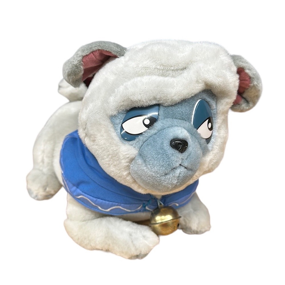 Vintage Disneyland Disney Parks Pocahontas Percy Dog Plush Gray Bulldog Doll Toy